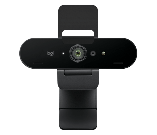 Logitech Brio 4K webcam graphite front view