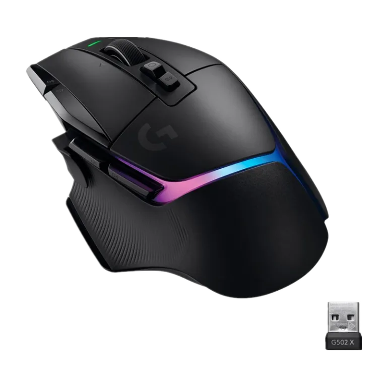 Logitech G502 X PLUS LIGHTSPEED Wireless Gaming Mouse – RGB, HERO 25K