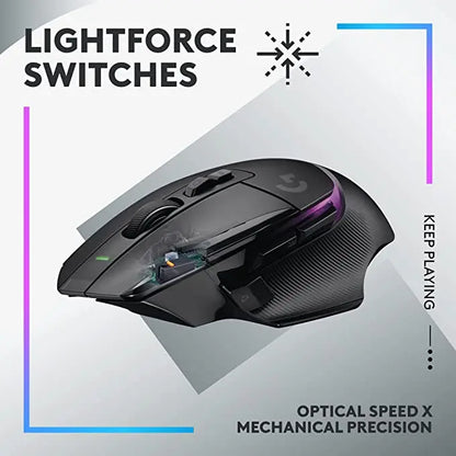 Logitech G502 X PLUS LIGHTSPEED Wireless Gaming Mouse – RGB, HERO 25K