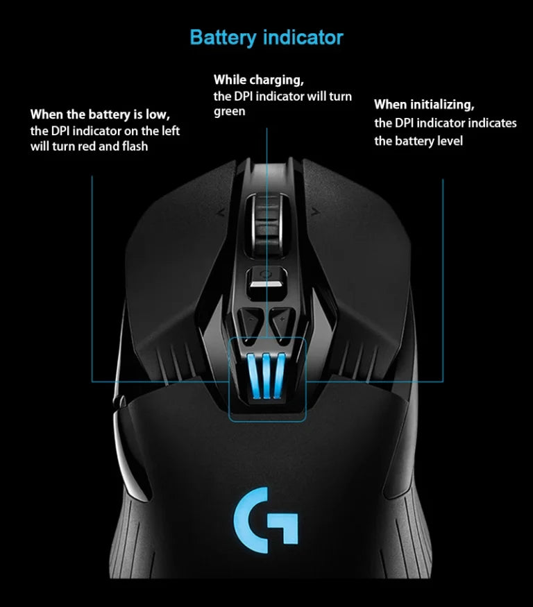 Logitech G903 LIGHTSPEED Wireless Gaming Mouse – HERO 25K