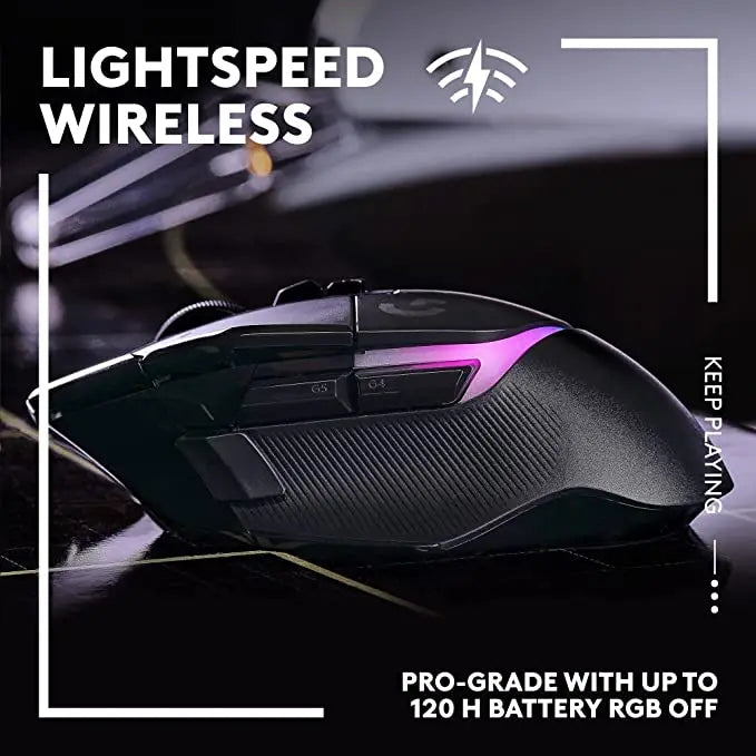 Logitech G502 X PLUS LIGHTSPEED Wireless Gaming Mouse – RGB, HERO 25K