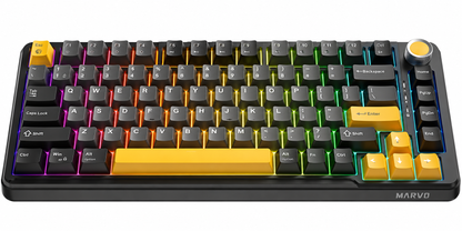 MARVO Titan 75 KG986W Wireless Mechanical Gaming Keyboard, Tri-Mode, Hot-Swappable, RGB