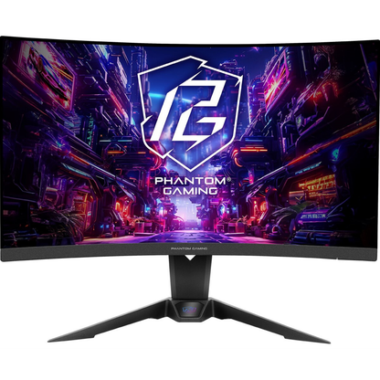ASRock Phantom Gaming PG27QRT2A 27" QHD 180Hz Curved Gaming Monitor