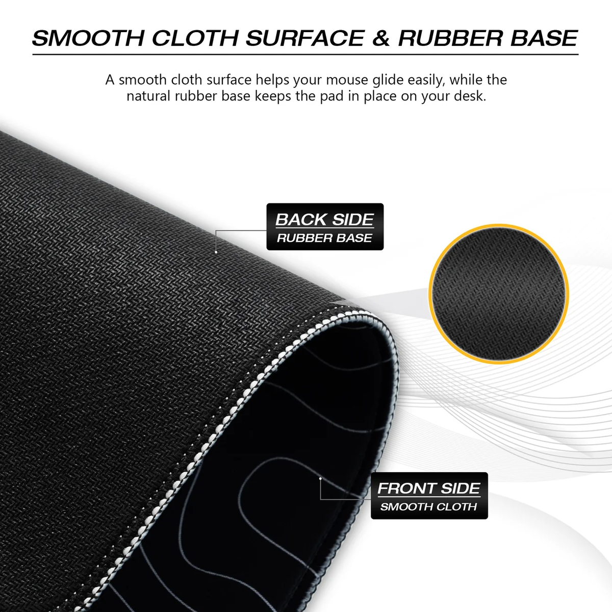 XVX Kanagawa Large Gaming Mouse Pad Desk Mat