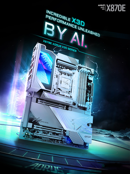 Gigabyte X870E AORUS MASTER X3D AM5 ATX Gaming Motherboard