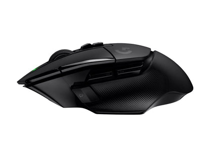 Logitech G502 X LIGHTSPEED wireless gaming mouse black side view