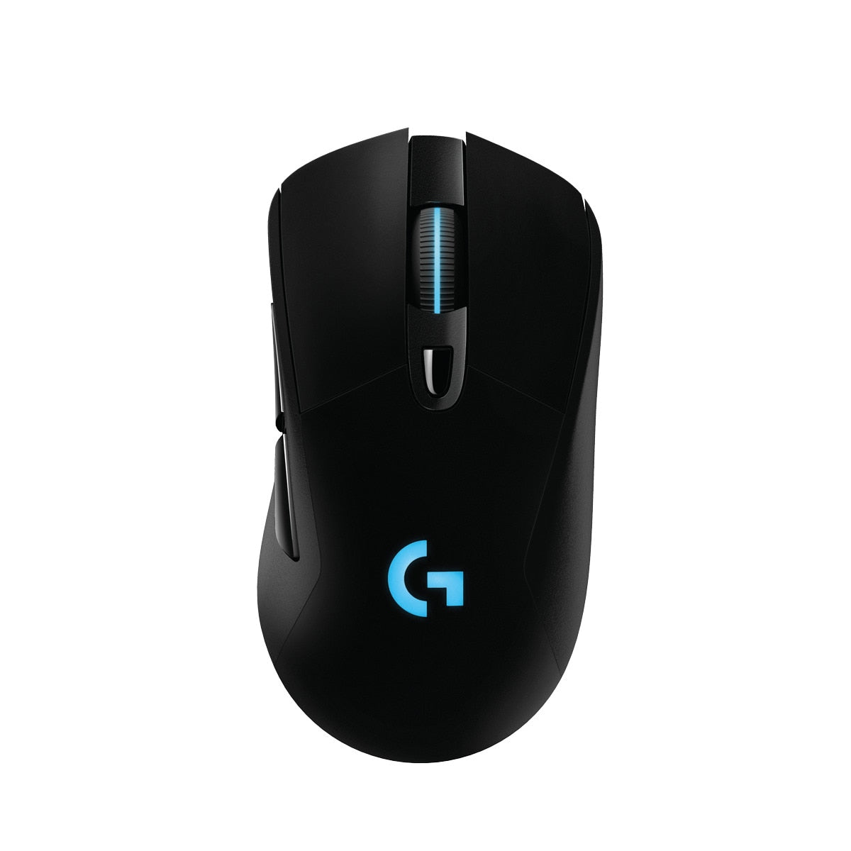 Logitech G703 LIGHTSPEED wireless gaming mouse black front view