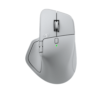 Logitech MX Master 4 Pale Grey top angle