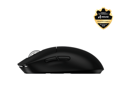 Logitech G PRO X SUPERLIGHT 2 black left side view