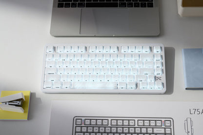 XVX L75 Air white low-profile RGB mechanical keyboard